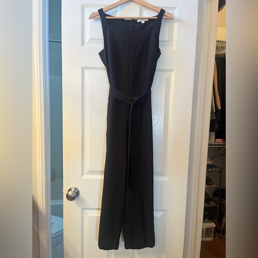 Uniqlo Black Linen Jumpsuit